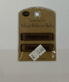 Thank You Metal Ribbon Slide - AMM