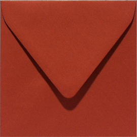 6X Envelop 140X140mm Rouille - Papicolor