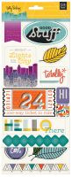 Second City Chipboard Stickers Basicgrey