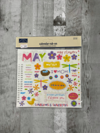 Calendar Rub-ons May - Karen Foster