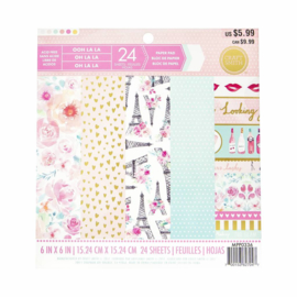 Ooh La La 6x6 Pape Pad 24 Sheets Craft Smith