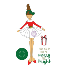 Merry Julie Nutting Cling Stamps - Prima Marketing