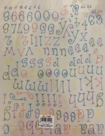Pixie Serif Sherbet Alphabet Letters - Provo Craft