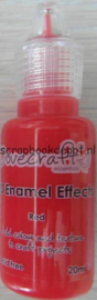 3D Enamel Effects Red Dovecraft