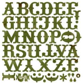 Bon Bon Monogram Stickers - Wassail Collection