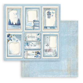 Blue Land Cards 12x12 Paper - Stamperia