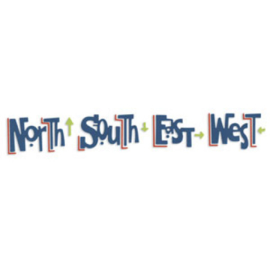 Sizzlits Decorative Strip Phrase North, South, East & West - Sizzix