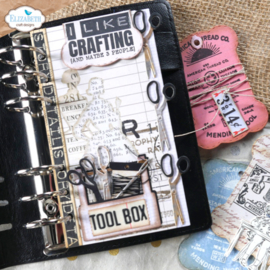 Planner Essentials 26 Yarn Card W/Scissors - Elizabeth Craft Designs