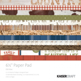 Old Mac Paper Pad 6 1/2" - KaiserCrafts
