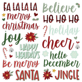 Jingle All The Way Foam Stickers - Simple Stories