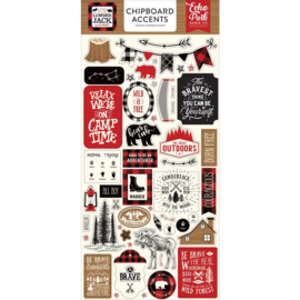 Little Lumber Jack Chipboard Accents - Echo Park