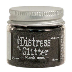 Distress Glitter Black Soot