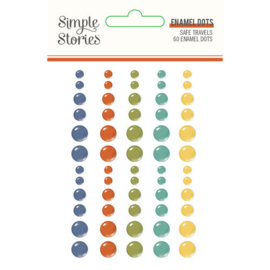 Safe Travels Enamel Dots - Simple Stories