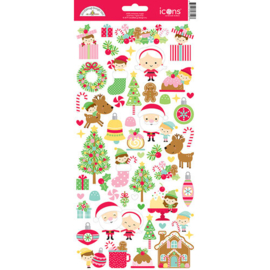 Christmas Magic Icon Stickers - Doodlebug