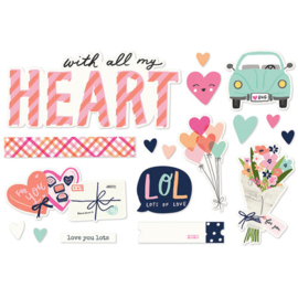 Happy Hearts Page Pieces - Simple Stories