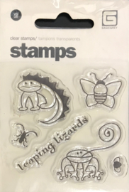 Leaping Lizards Clear Stamps