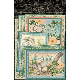 Woodland Friends Journaling & Ephemera Cards - Graphic 45