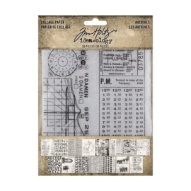 Les Archives Collage Paper  - Tim Holtz Idea-Ology
