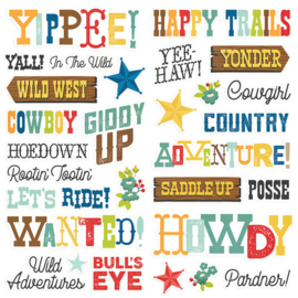 Howdy Foam Stickers - Simple Stories