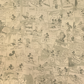 Taupe Comic Mickey Mouse 12x12 - Sandylion