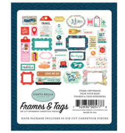 Pack Your Bags Frames & Tags - Carta Bella