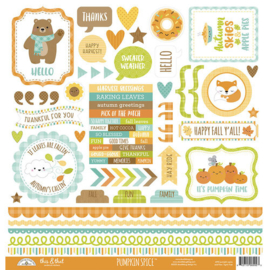Pumpkin Spice This & That Stickers - Doodlebug