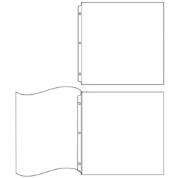 Albums Made Easy Page Protectors 5 - 12x12 / 5 - 12x12 flush bound