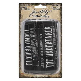 Quote Chips Halloween - Tim Holtz Idea-ology