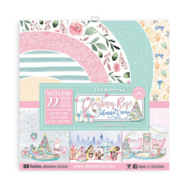 Christmas Rose 12x12 Paper Pad - Stamperia
