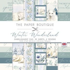 Winter Wonderland 8x8 Embellishment Pad - The Paper Boutique