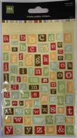 Emery Alpha Cheeky Pebble Stickers - Making Memories