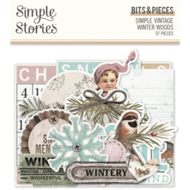 Simple Vintage Winter Woods Bits & Pieces - Simple Stories