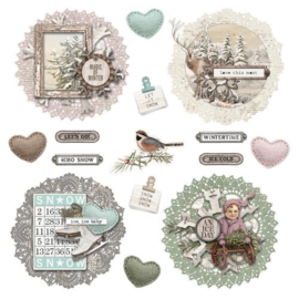 Winter Woods Chipboard Clusters - Simple Stories