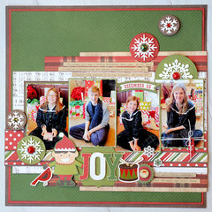 I Love Christmas Solids Paper Pack 12x12 - Echo Park