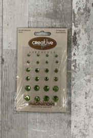 Creative Cafe Lime Gems - Creative Imaginations