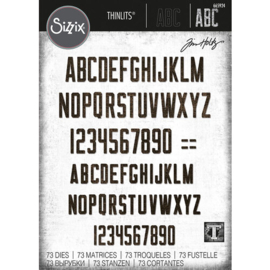 Thinlits ABC by Tim Holtz - Sizzix