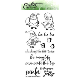 Santa Mischief Clear Stamp - Picket Fence