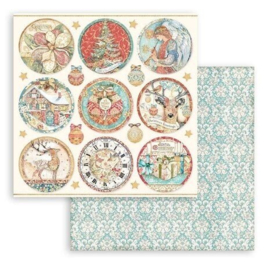 Christmas Greetings 12x12 Paper Pad -Stamperia