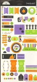 Halloween Tags & Tabs Yardstick Stickers - Doodlebug 