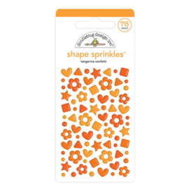 Confetti Shape Sprinkles Tangerine - Doodlebug