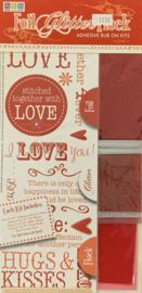 Foil Glitter Flock Love Kit - We R Memory Keepers