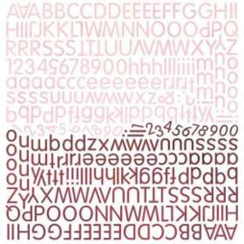 Socket Alphabet Stickers - Eva Collection Basic Grey