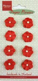 Red 8 pas Paper Flowers - Marianne Design