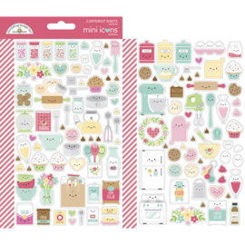 Made With Love Mini Icons Stickers - Doodlebug