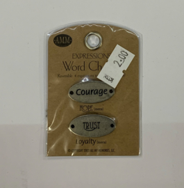 Courage Metal Word Charms - AMM