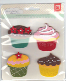 Serendipity & Shine On Felt Stickers Basic Grey