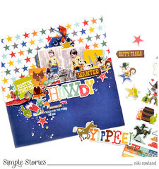 Howdy Chipboard Stickers - Simple Stories