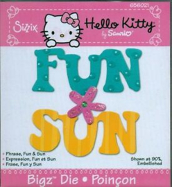 Bigz Die Hello Kitty Phrase Fun & Sun - Sizzix
