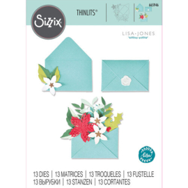 Festive Envelope by Lisa Jones - Sizzix