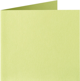 6x double card Original 132x132mm soft green - Papicolor